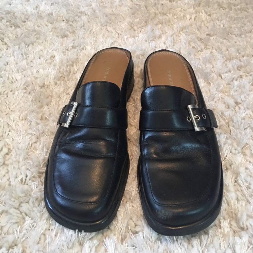 Naturalizer Black Buckle Shores.  Size 7.5.